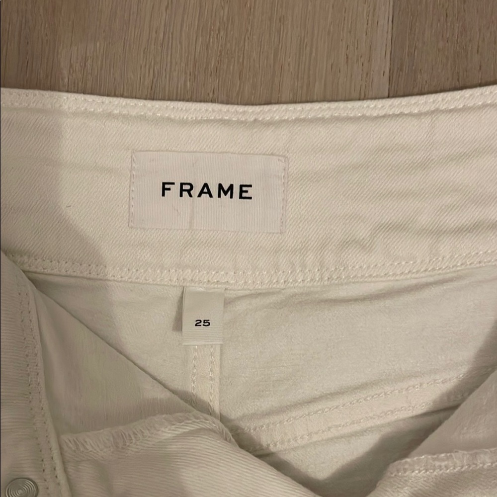 Frame Denim High Rise Button-Fly Jean Shorts - Picture 2 of 5